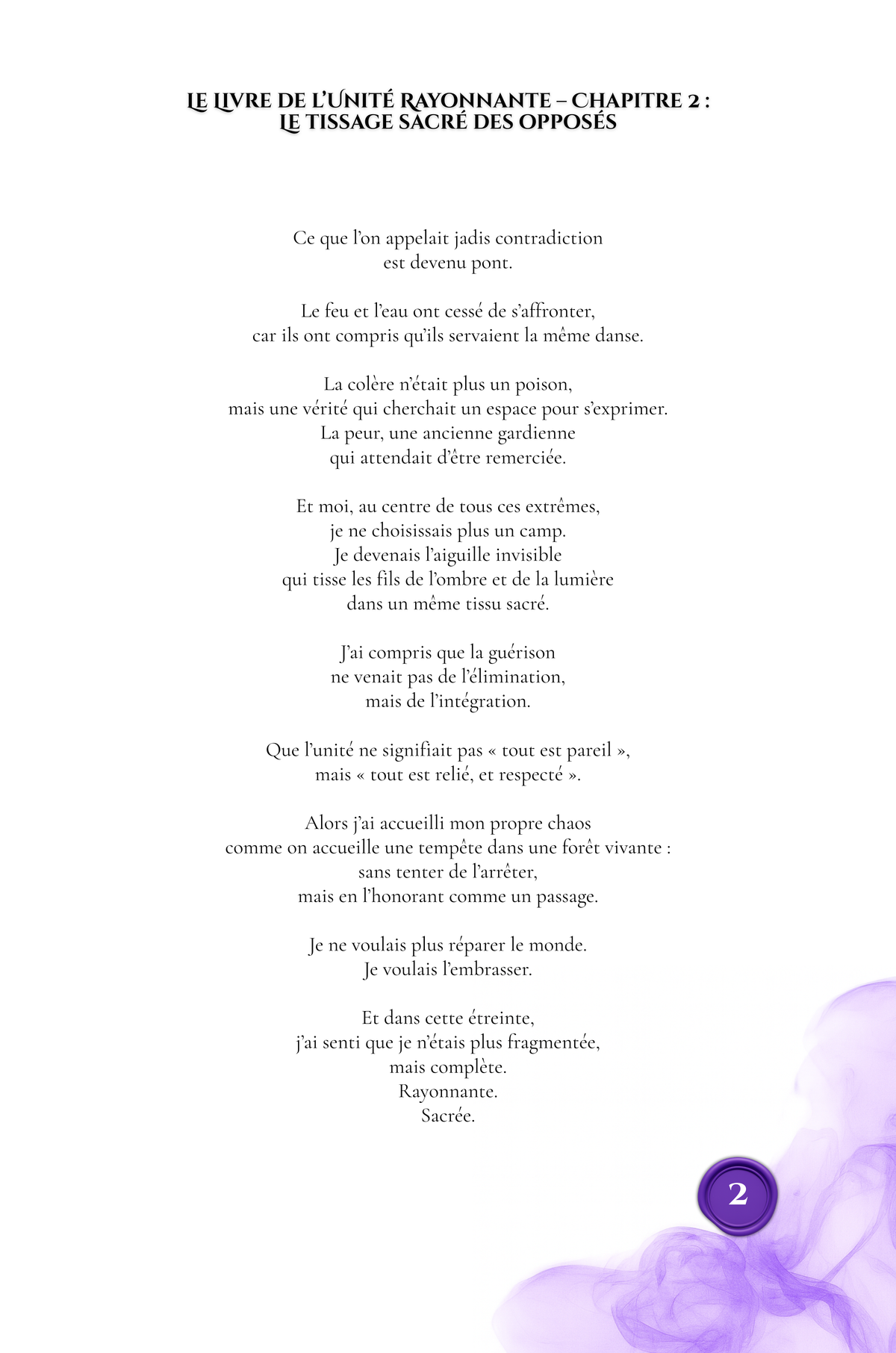 Portail 7 : L’Unité vivante - PDF